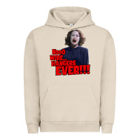 Pigment French Oak nooo wire hangers.. ever!!! vintage mommie dearest quote print Urban Hoodie - lanVoArt