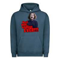 Pigment Midnight Navy nooo wire hangers.. ever!!! vintage mommie dearest quote print Urban Hoodie - lanVoArt