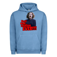 Pigment Pebble Blue nooo wire hangers.. ever!!! vintage mommie dearest quote print Urban Hoodie - lanVoArt