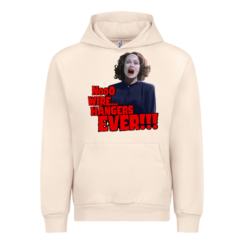 Nooo Wire Hangers.. Ever!!! Vintage Mommie Dearest Quote Print Urban Hoodie by lanVoArt | Teevron