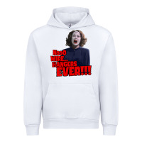 White nooo wire hangers.. ever!!! vintage mommie dearest quote print Urban Hoodie - lanVoArt