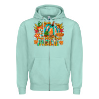 Seafoam Pumpkin Spice Junkie Zipper Hoodie - CowhideDigitalArt