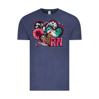Vintage Denim rn registered nurse hearts Vintage Tee - Jasminsmagicworld