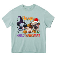 Arona Happy Hallothanksmas Cows Heavy Core Tee - BundleAndBundleShop