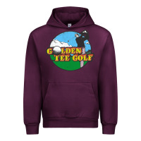 Mauve Wine golden tee golf Urban Hoodie - lanVoArt