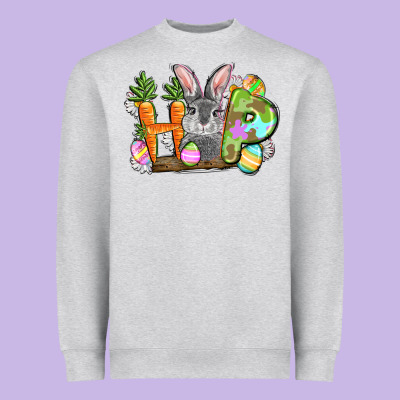 Hop Easter Day Heavyweight Sweatshirt Designed By Fadigitalartstudio