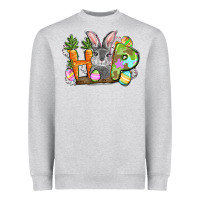 Heather Grey hop easter day Heavyweight Sweatshirt - FaDigitalArtStudio