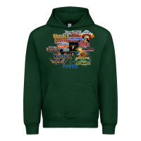 Forest Green cedar point roller coaster  designer Urban Hoodie - lanVoArt