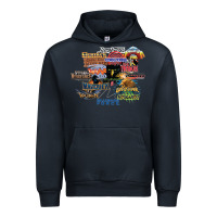 Navy cedar point roller coaster  designer Urban Hoodie - lanVoArt