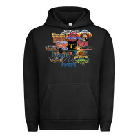 Pigment Black cedar point roller coaster  designer Urban Hoodie - lanVoArt