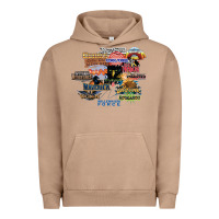 Pigment Burro cedar point roller coaster  designer Urban Hoodie - lanVoArt