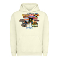 Pigment Pistachio cedar point roller coaster  designer Urban Hoodie - lanVoArt