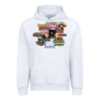 White cedar point roller coaster  designer Urban Hoodie - lanVoArt