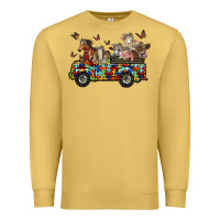 Antique Gold farm animals autism Premium Sweatshirt - RacoonDesign