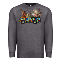 Charcoal Heather farm animals autism Premium Sweatshirt - RacoonDesign