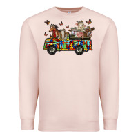 Pale Pink farm animals autism Premium Sweatshirt - RacoonDesign