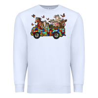 White farm animals autism Premium Sweatshirt - RacoonDesign