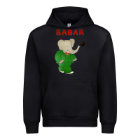 Black babar the elephant Urban Hoodie - lanVoArt