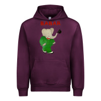 Mauve Wine babar the elephant Urban Hoodie - lanVoArt