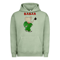 Pigment Oil Green babar the elephant Urban Hoodie - lanVoArt