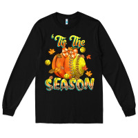 Black its the season softball Long Sleeve Tee - CowGirlArtShop