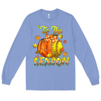 Colony Blue its the season softball Long Sleeve Tee - CowGirlArtShop