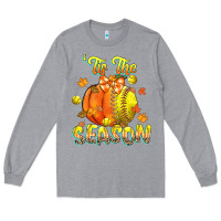 Heather Grey its the season softball Long Sleeve Tee - CowGirlArtShop