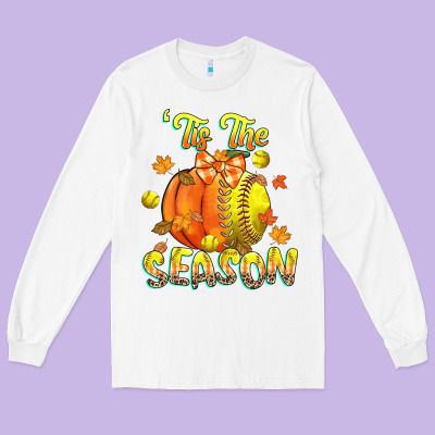 Its The Season Softball Long Sleeve Tee Designed By Cowgirlartshop