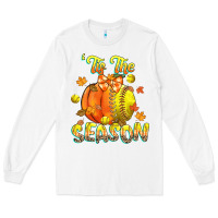 White its the season softball Long Sleeve Tee - CowGirlArtShop