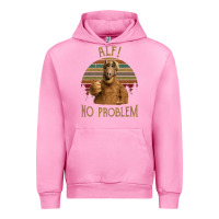 Fuchsia Pink alf alien no problem vintage Urban Hoodie - lanVoArt