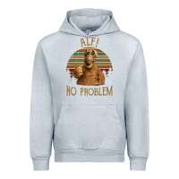 Heather Grey alf alien no problem vintage Urban Hoodie - lanVoArt