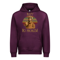 Mauve Wine alf alien no problem vintage Urban Hoodie - lanVoArt