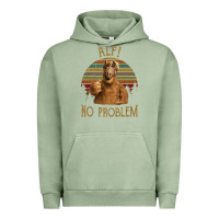 Pigment Oil Green alf alien no problem vintage Urban Hoodie - lanVoArt