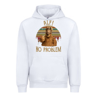 White alf alien no problem vintage Urban Hoodie - lanVoArt