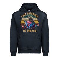 Navy the sheriff is near blazing art saddles do it vintage gift for fans Urban Hoodie - lanVoArt