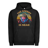 Pigment Black the sheriff is near blazing art saddles do it vintage gift for fans Urban Hoodie - lanVoArt