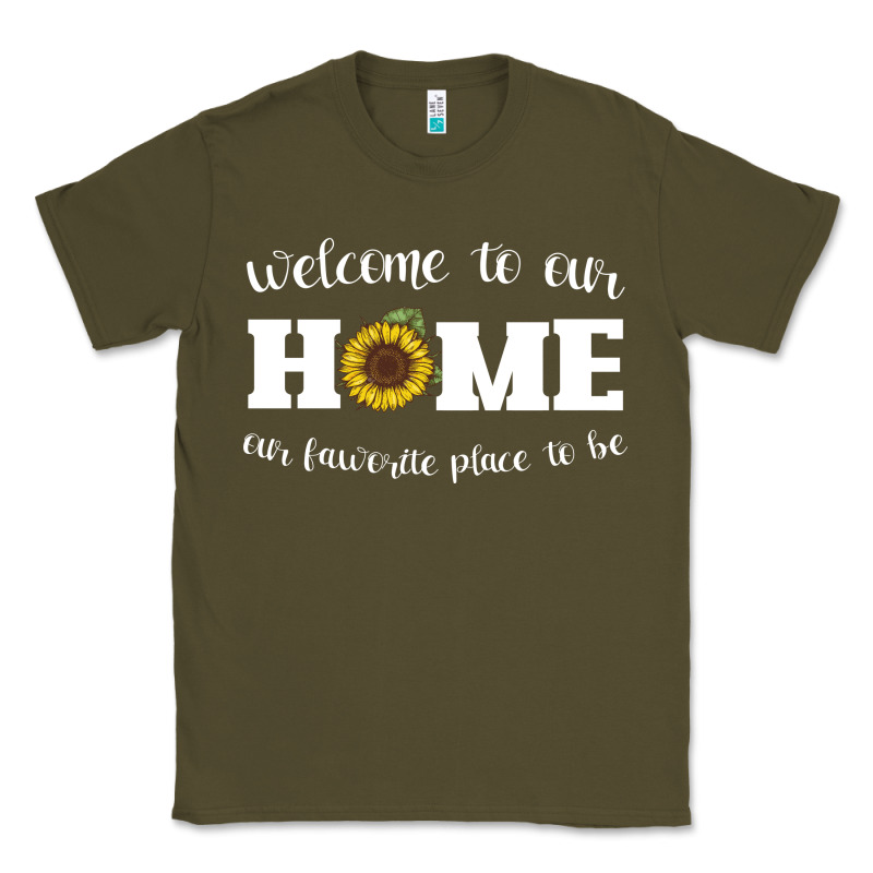 Welcome To Our Home Sunflower Classic Tee by Bettercallsaul | Teevron