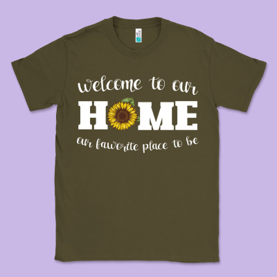 Welcome To Our Home Sunflower Classic Tee Designed By Bettercallsaul