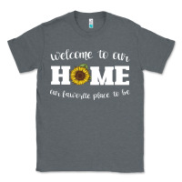 Charcoal Heather welcome to our Home Sunflower Classic Tee - Bettercallsaul