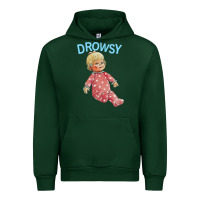 Forest Green drowsy doll Urban Hoodie - lanVoArt