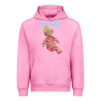 Fuchsia Pink drowsy doll Urban Hoodie - lanVoArt