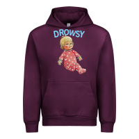 Mauve Wine drowsy doll Urban Hoodie - lanVoArt