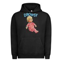 Pigment Black drowsy doll Urban Hoodie - lanVoArt