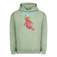 Pigment Oil Green drowsy doll Urban Hoodie - lanVoArt