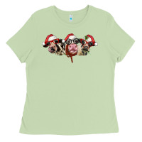 Matcha christmas holstein cows Ladies Tee - LillyAllenDesigns