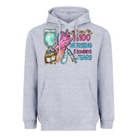 Heather Grey nursing student tears Heavyweight Hoodie - RacoonDesign