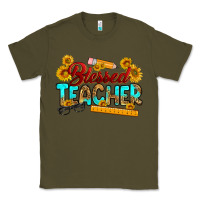 Army Green blessed teacher Classic Tee - RanaPortraitStore
