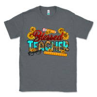 Charcoal Heather blessed teacher Classic Tee - RanaPortraitStore