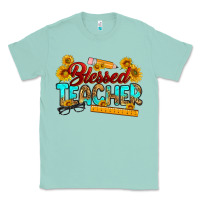 Seafoam blessed teacher Classic Tee - RanaPortraitStore