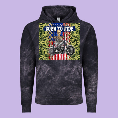 Born To Ride Vintage Hoodie Designed By Tumblerdesignbyshophia